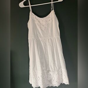 Abercrombie & Fitch White Lace Mini Dress